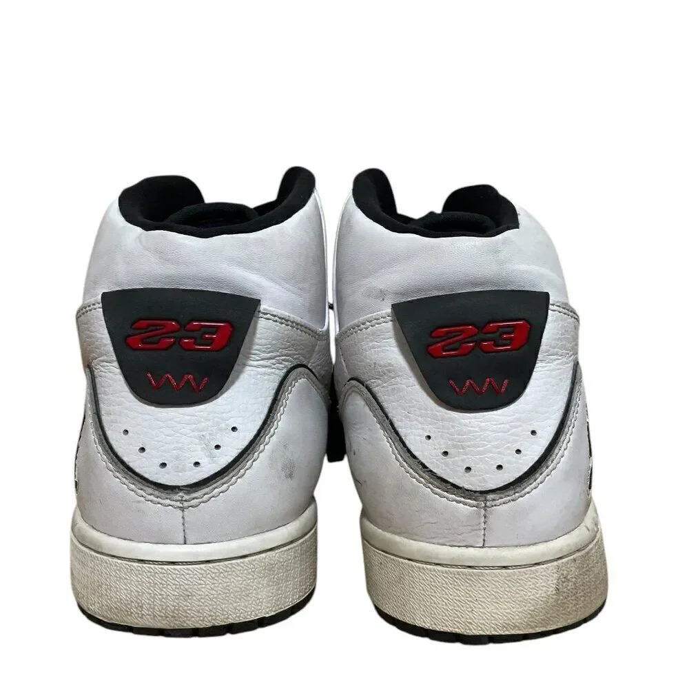 Nike Air Jordan 1 Flight 2 Premium White-Black-Red 640603-101 Men's Size 13